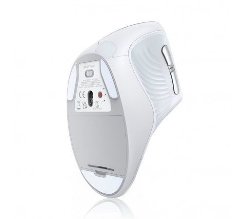 Мышь | UGREEN MU008 Ergonomic | цвет: белый | 2.4 ГГц + Bluetooth | вертикальная, бесшумная